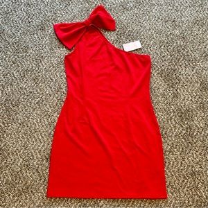 🪩 One Shoulder Fitted Dress Bodycon Cocktail Hot Mini Dress NEW 🪩